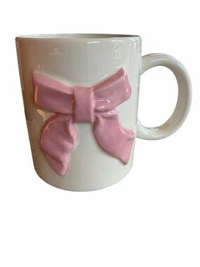 Big Bow Ceramic Mug by Mud Pie NWT